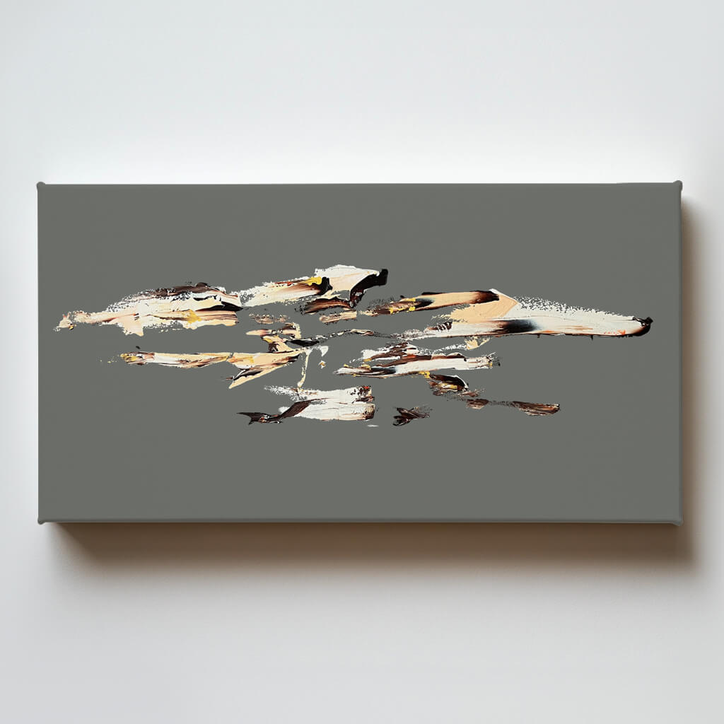 "REFLEJOS DE INFINITO II" ABSTRACTO 120 X 60 CM - SERIE GRAY