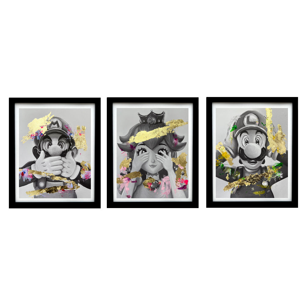 Cuadros set X 3 Super mario Bross
