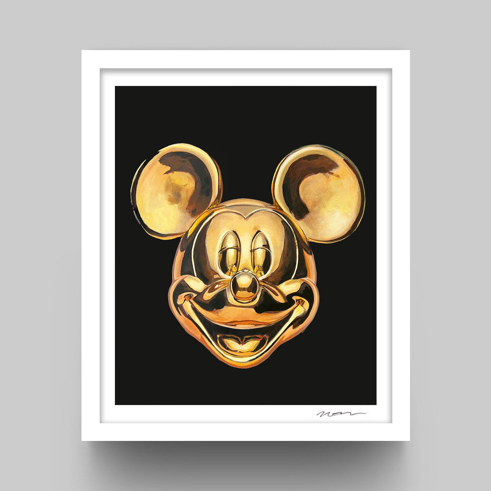 Cuadro coleccionable Mickey Dorado