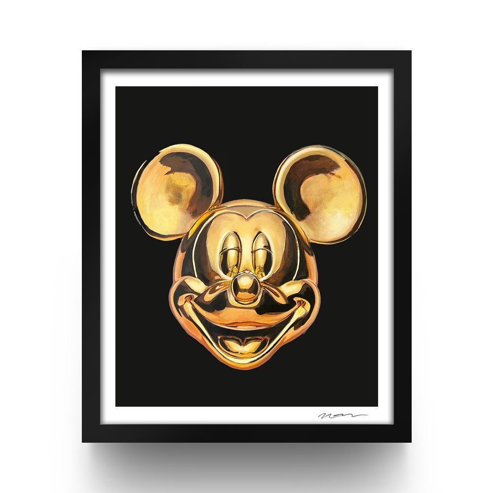 Cuadro coleccionable Mickey Dorado