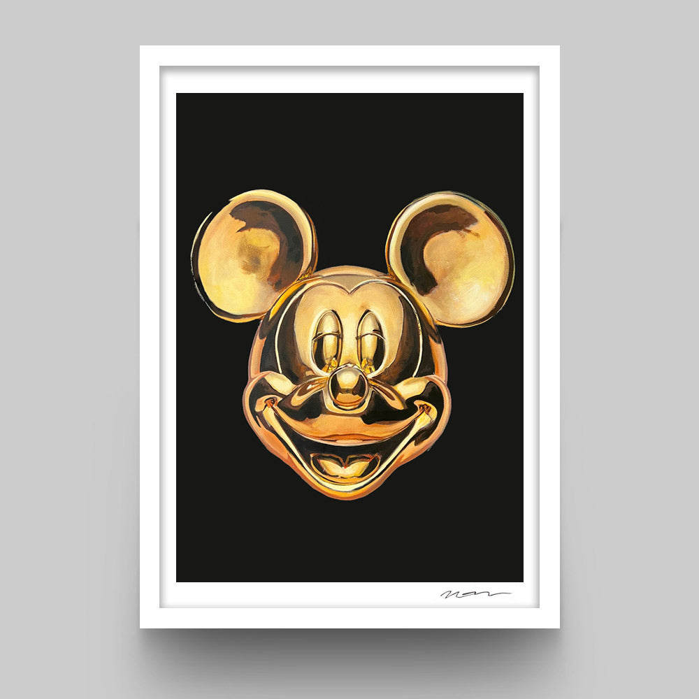 Cuadro coleccionable Mickey Dorado