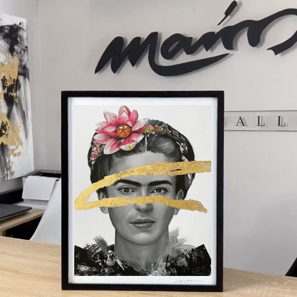 Cuadro original Frida desde 40 x 50 cm