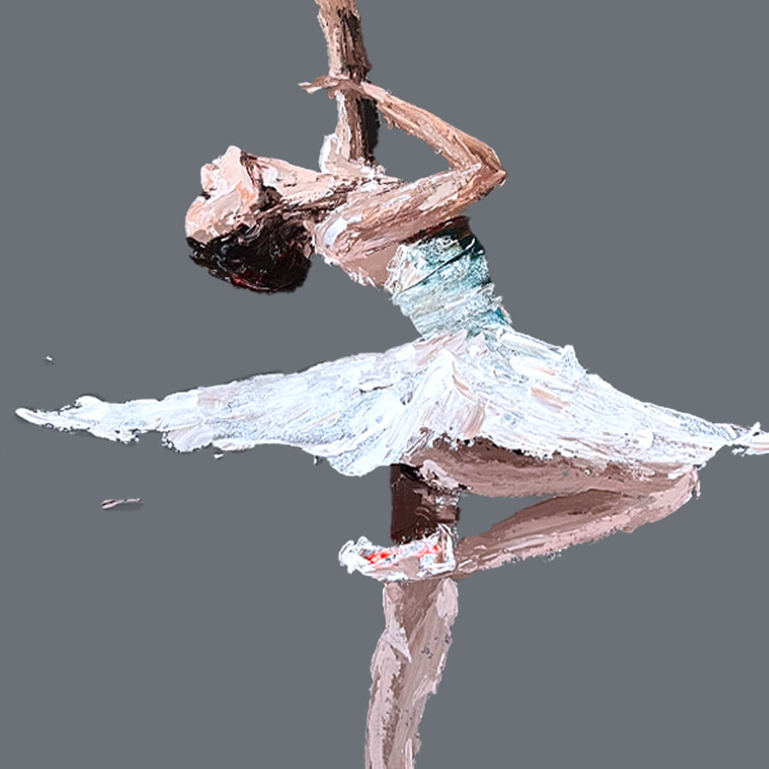 Pintura de Bailarina 100 x 70 cm