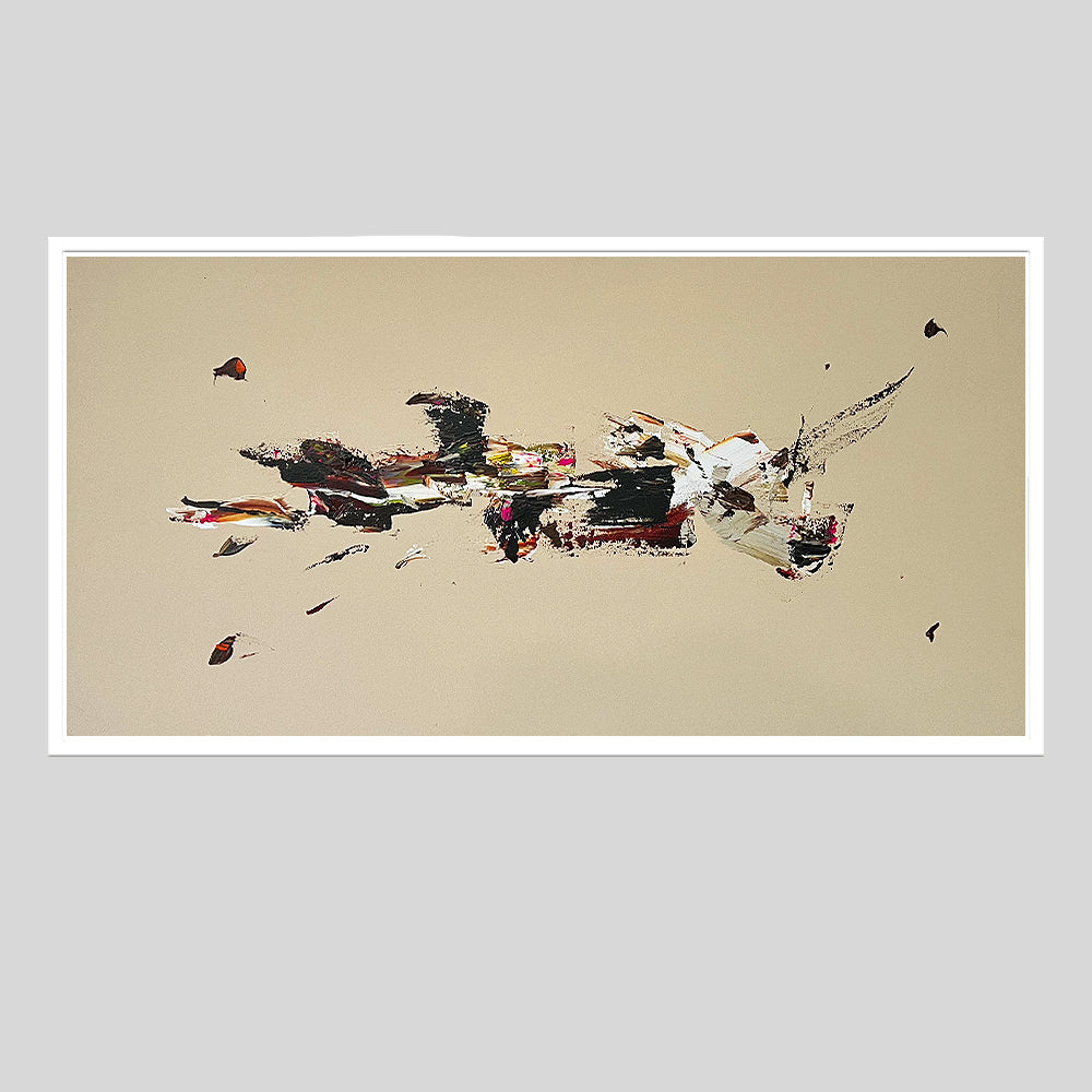 "REFLEJOS DE INFINITO I" ABSTRACTO 120 X 60 CM - SERIE GRAY
