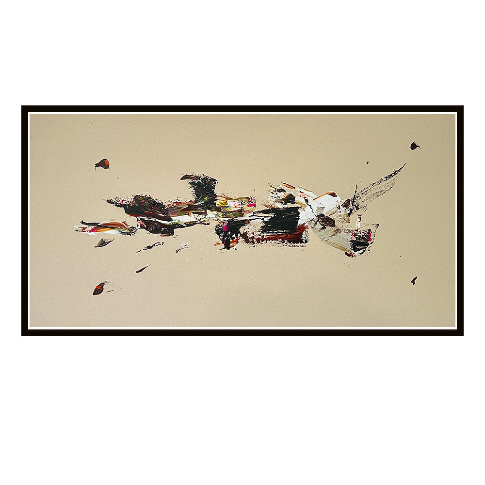 "REFLEJOS DE INFINITO I" ABSTRACTO 120 X 60 CM - SERIE GRAY