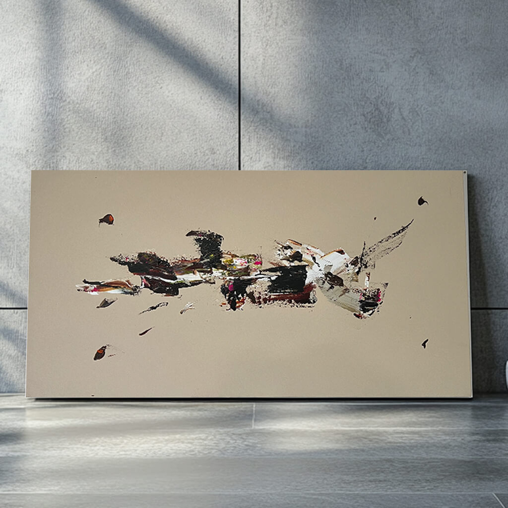"REFLEJOS DE INFINITO I" ABSTRACTO 120 X 60 CM - SERIE GRAY