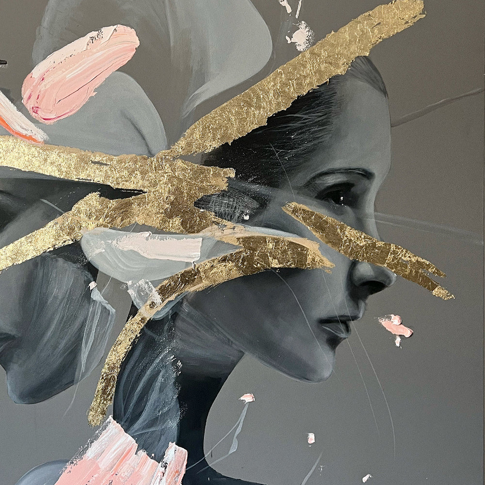 Rostro original "TWINS" 150 x 150 cm