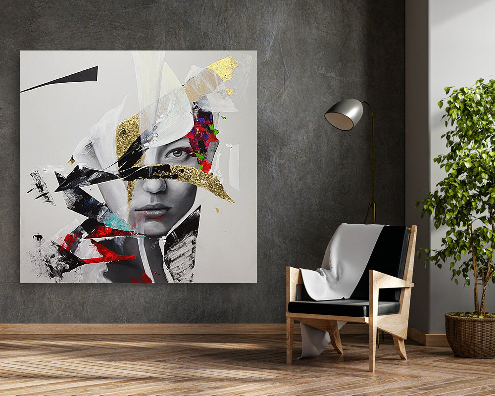 Rostro original "BLUM" 150 x 150 cm