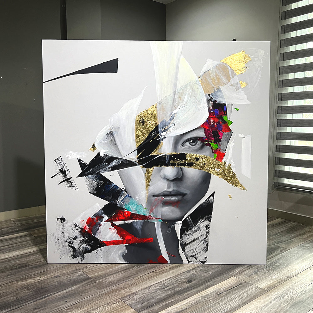Rostro original "BLUM" 150 x 150 cm