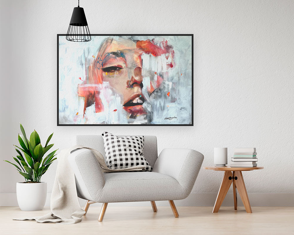 Rostro original "WOMAN URBAN" 150 x 100 cm