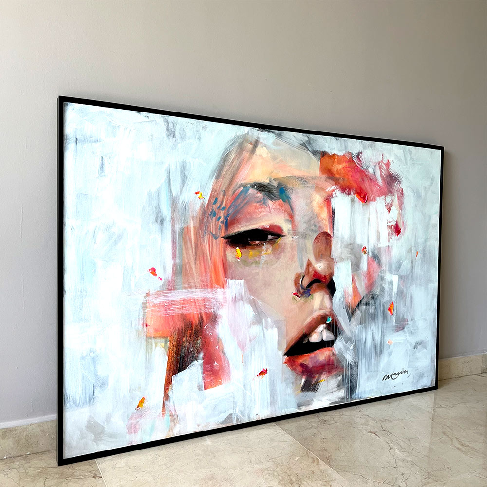 Rostro original "WOMAN URBAN" 150 x 100 cm