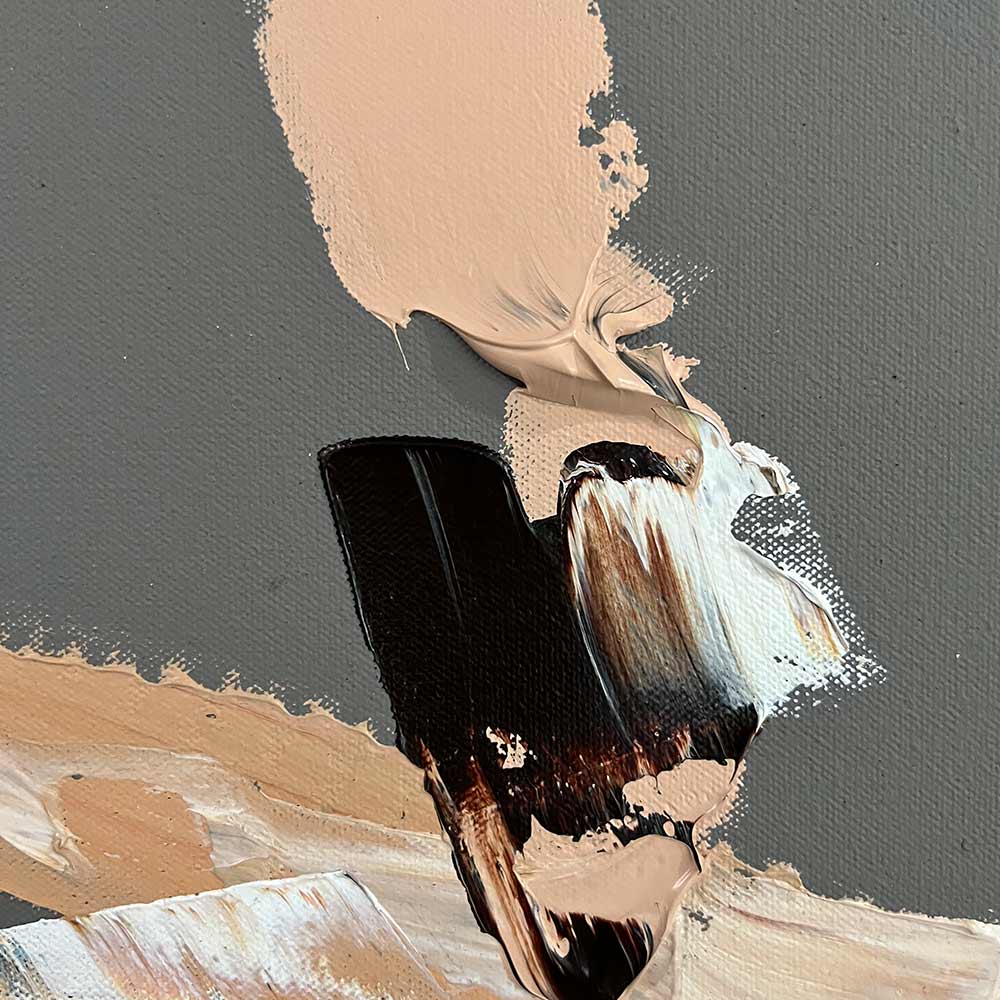Cuadro original Abstracto -SERIE GRAY "FLUSH III"- 120 X 100 CM