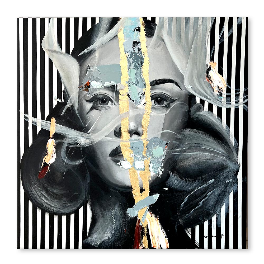 Rostro original Rosanegra 150 x 150 cm