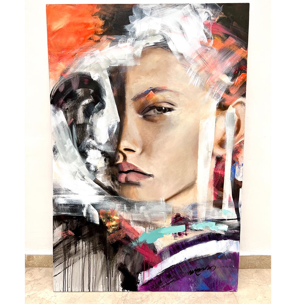 Rostro original B GIRL 150 x 100 cm