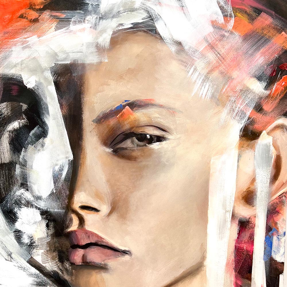 Rostro original B GIRL 150 x 100 cm