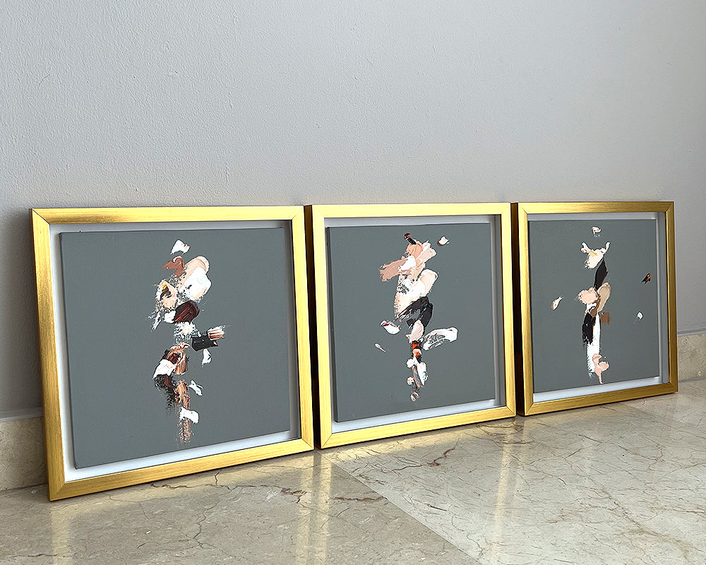 Set Collage X 3 -SERIE GRAY - 37 X 37 CM C/U