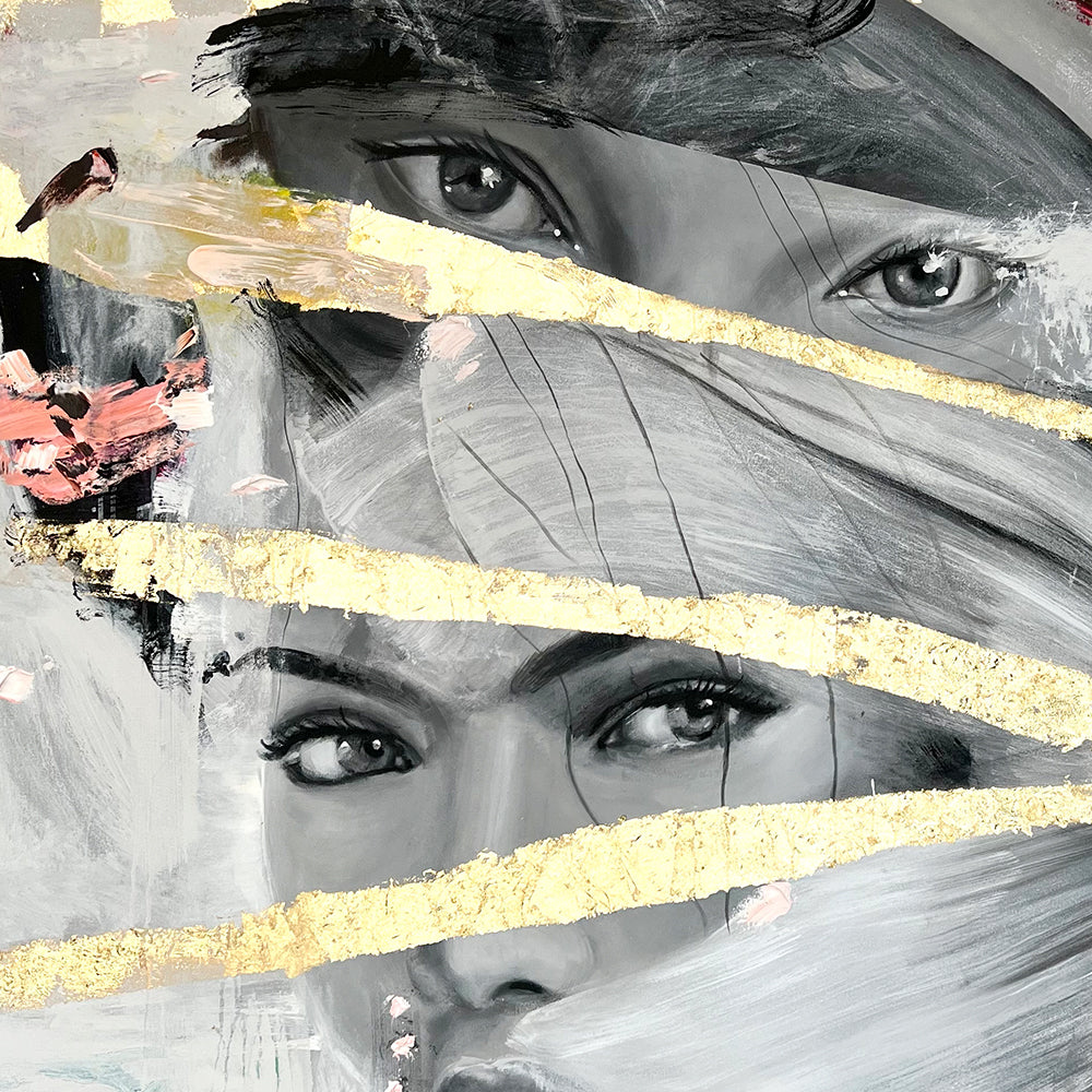 Rostro original "MIRADAS 2" 150 x 150 cm