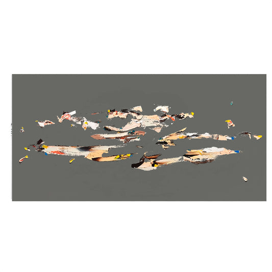 "REFLEJOS DE INFINITO II" ABSTRACTO 120 X 60 CM - SERIE GRAY