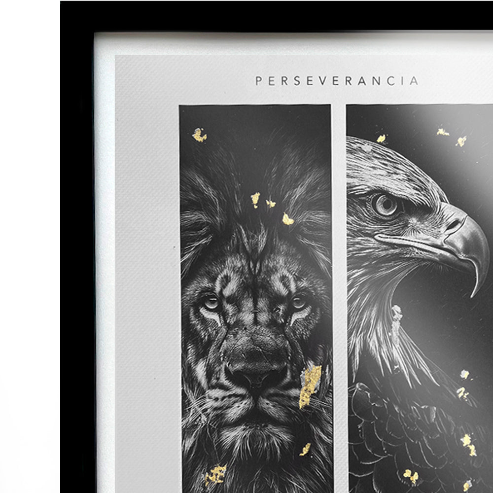 Cuadro coleccionable Perseverancia Leon y Aguila