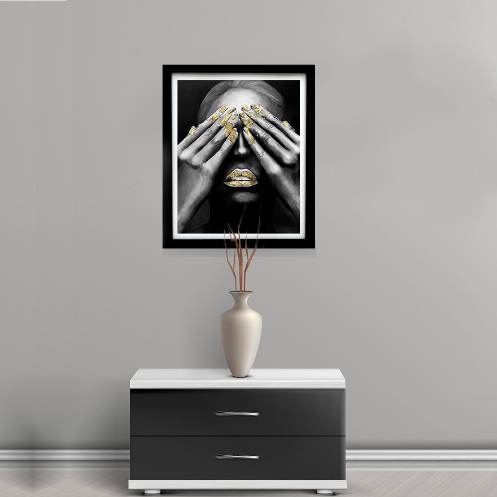 Cuadro original BLACK FACE I 40 x 50 cm