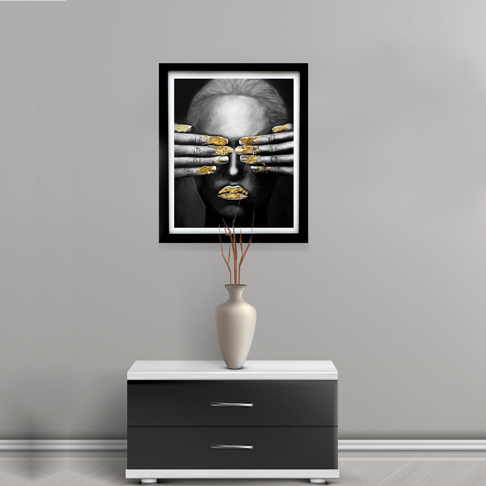 Cuadro original BLACK FACE II 40 x 50 cm