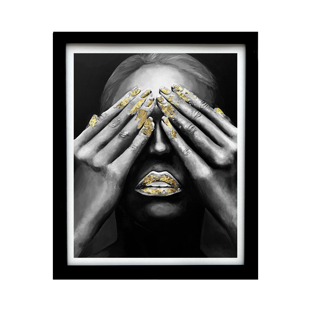 Cuadro original BLACK FACE I 40 x 50 cm