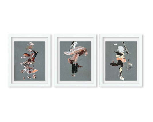 Set Collage x 3 -SERIE GRAY "MOSQUETEROS 2" - 32,5 CM X 27,5 CM C/U
